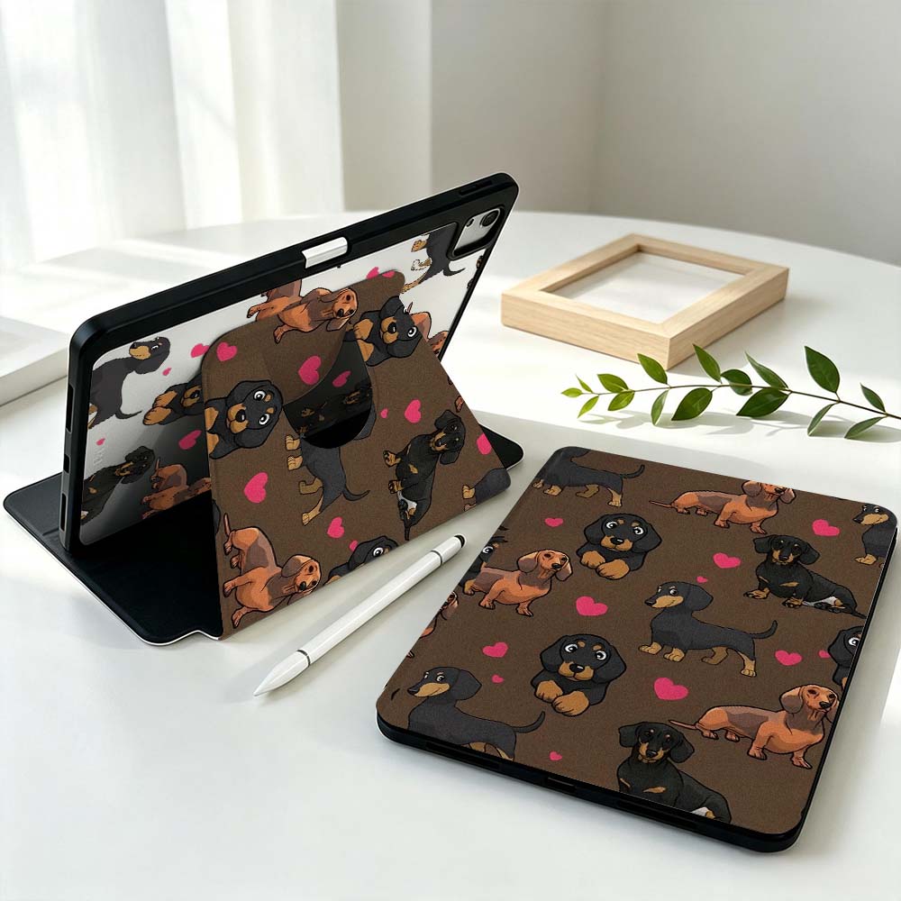 Samsung Tablet S9 Accessories - Cartoon Dachshund Heart For Samsung Galaxy