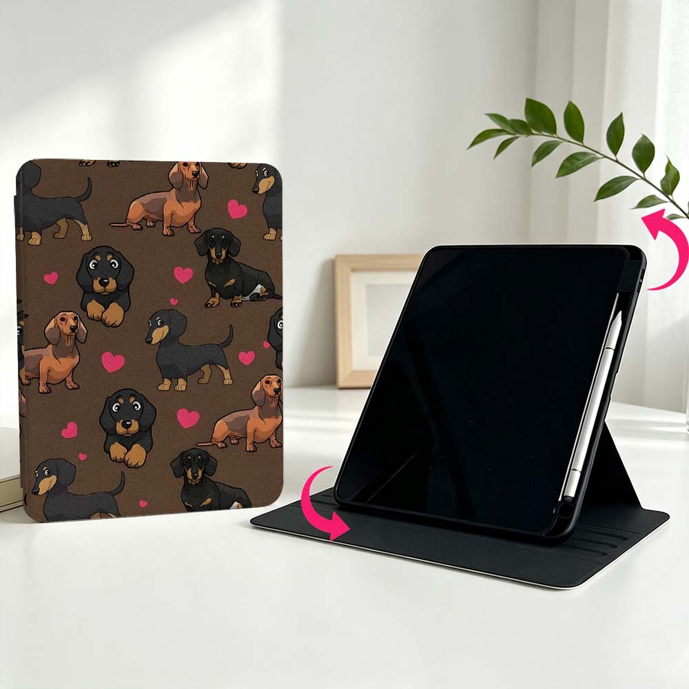 Cartoon Dachshund Heart For Sa - Samsung Tablet S9 Accessories review and price