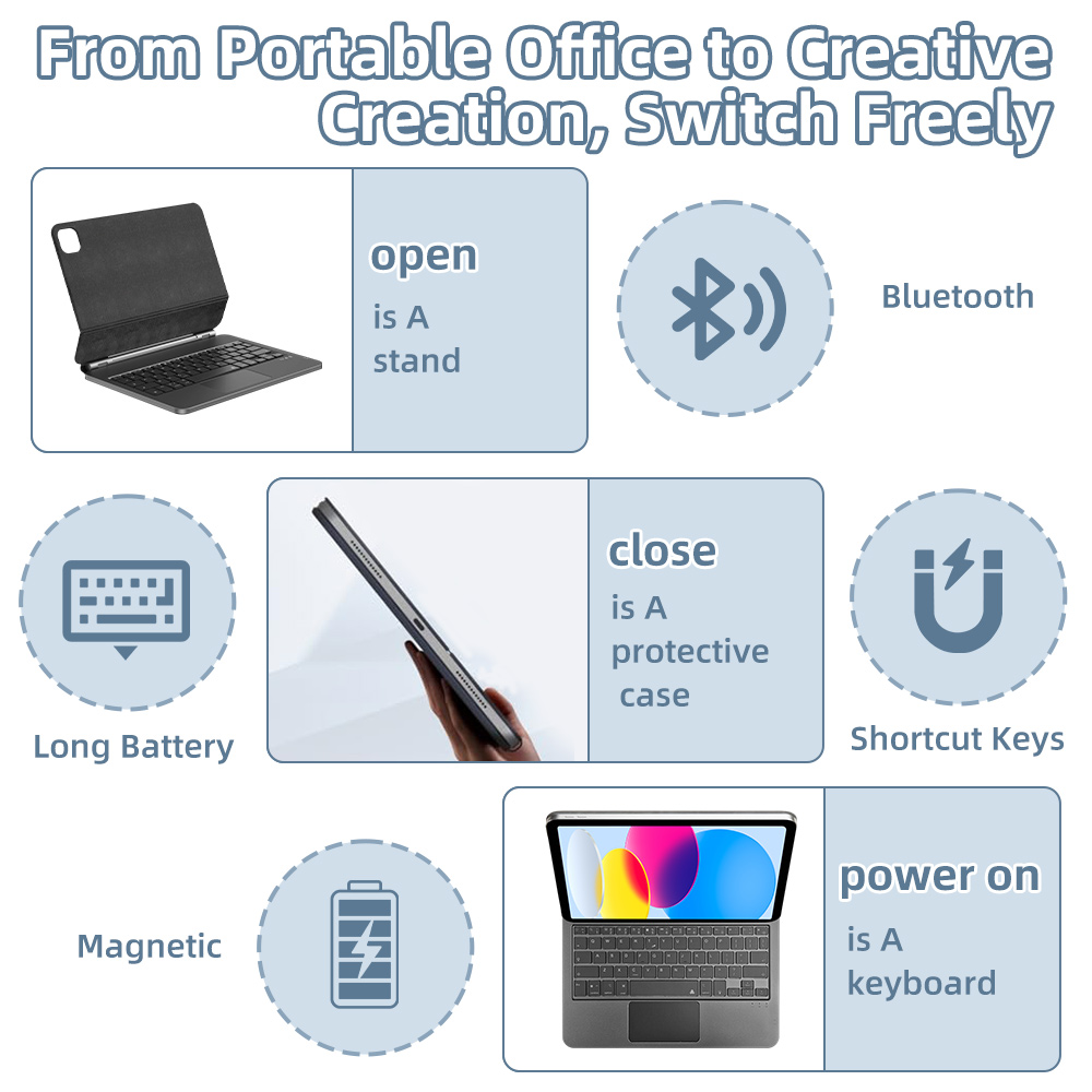 2026 Magic Keyboard with Bluet - Tablet Ipad Accessories review and price