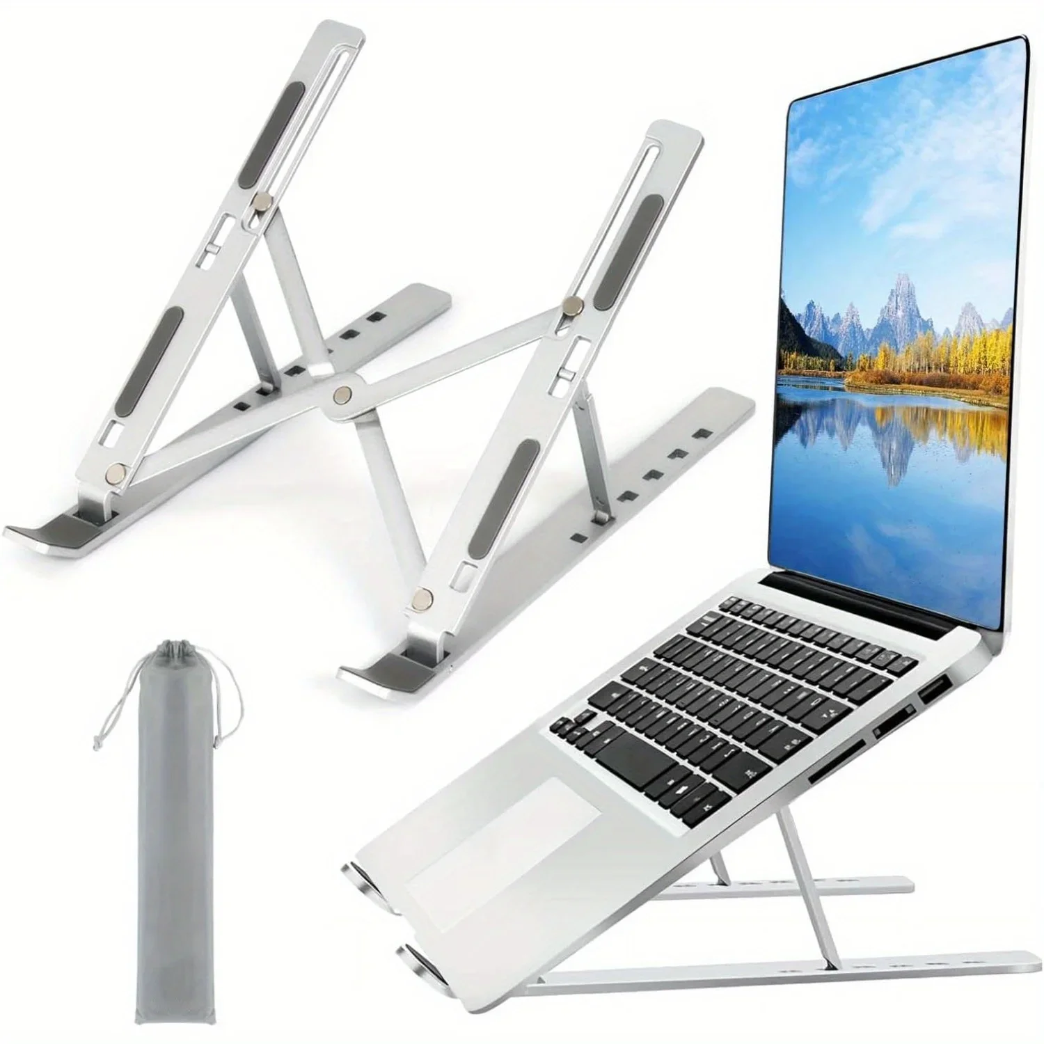 Foldable Aluminum Laptop Riser - Cooling Stand Tablet review and price