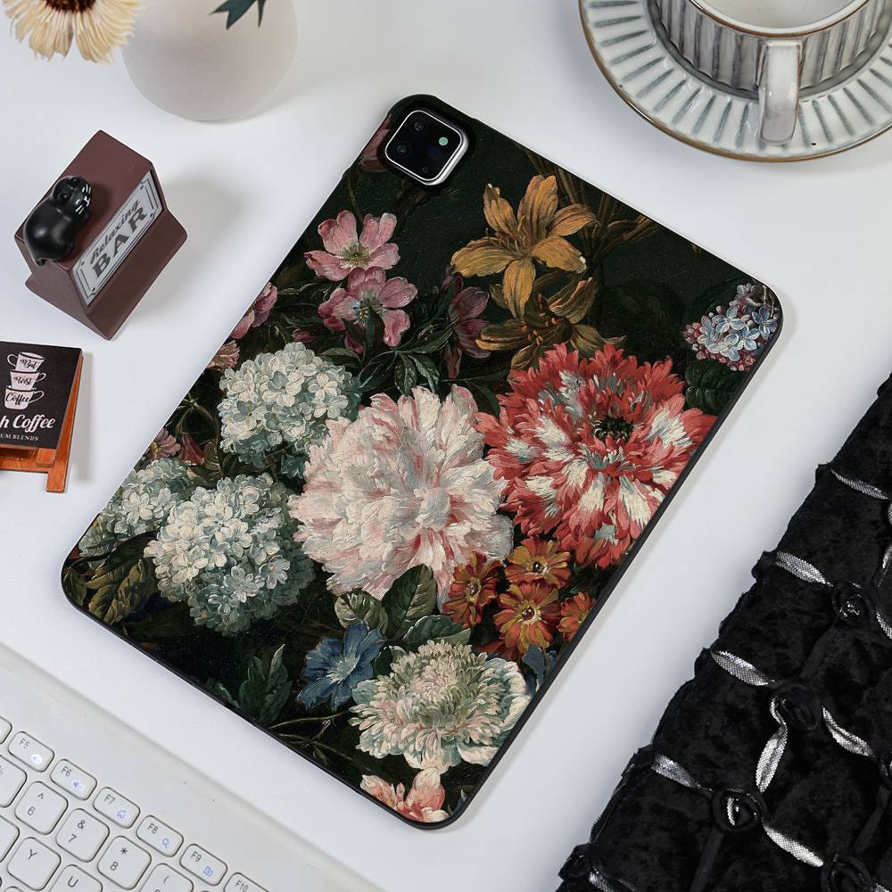 Vintage Oil Painting Of Flower - Samsung Tablet S9 Accessories review and price