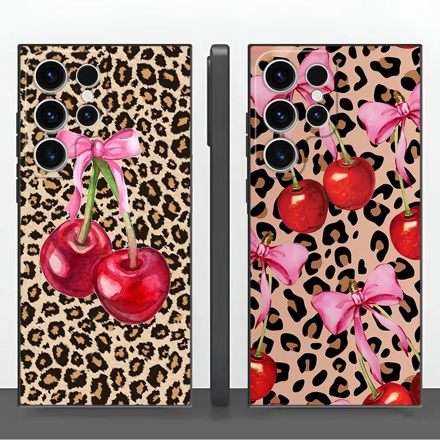 Leopard Cherry Funda Phone Cov - Tablet S9 Fe Accessories review and price
