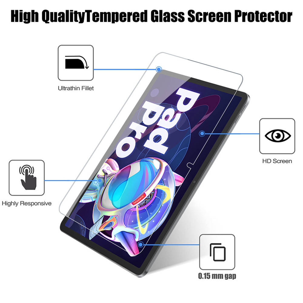 2PCS Tempered Glass Screen Pro - Lenovo Tablet P12 Accessories review and price