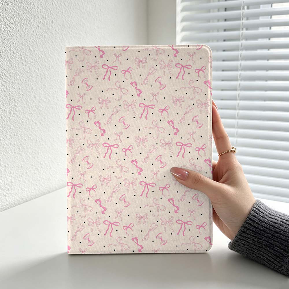Minimalist Pink Bow Pattern Fo - Lenovo Tablet P12 Accessories review and price