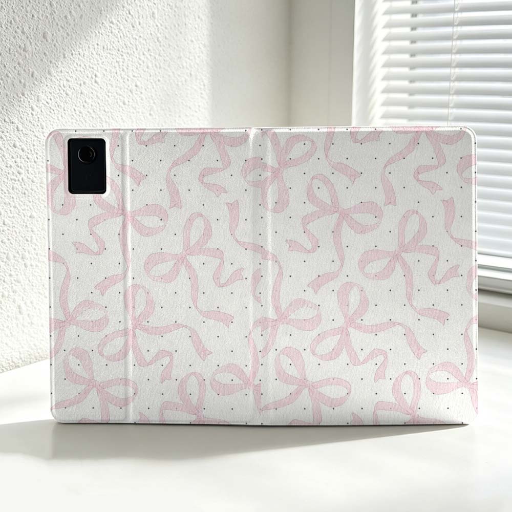 Minimalist Pink Bow Pattern Fo - Lenovo Tablet P12 Accessories review and price