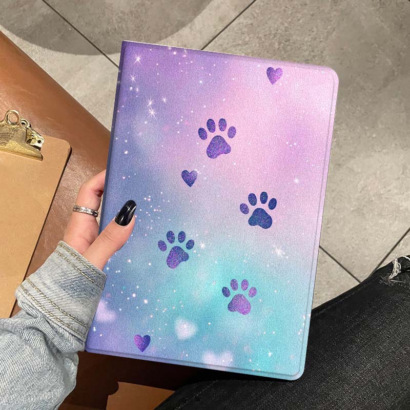 Cartoon Glitter Paw Prints Sof - Lenovo Tablet P12 Accessories review and price